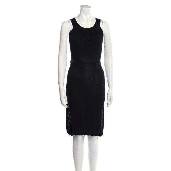Prada Scoop Neck Knee-Length Dress Size XS